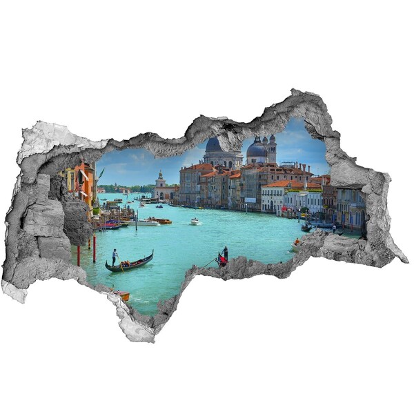 Fototapet 3D gaură în perete Veneția, Italia