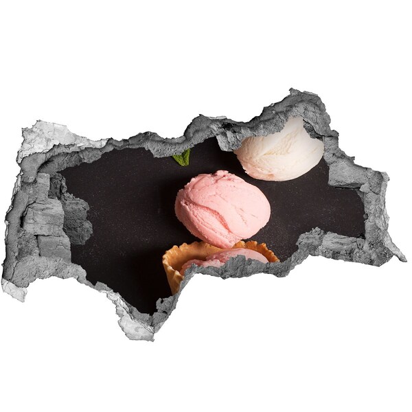 Autocolant autoadeziv gaură Sărbătoarea cu înghețată Hole in the Wall