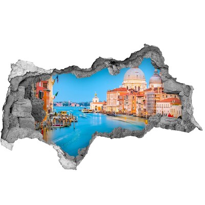 Fototapet un zid spart cu priveliște Veneția, Italia