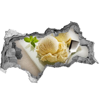 Autocolant de perete gaură 3D Paradisul de gheață