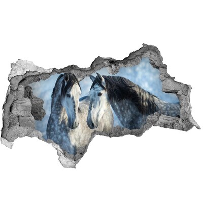 Autocolant autoadeziv gaură Cai în spațiul virtual