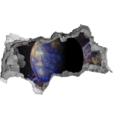 Autocolant 3D gaura cu priveliște Gaură spațială în perete