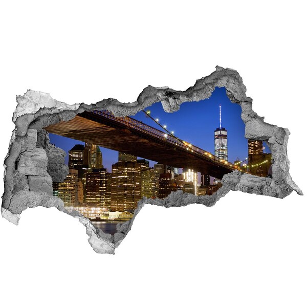 Autocolant gaură 3D Manhattan New York City