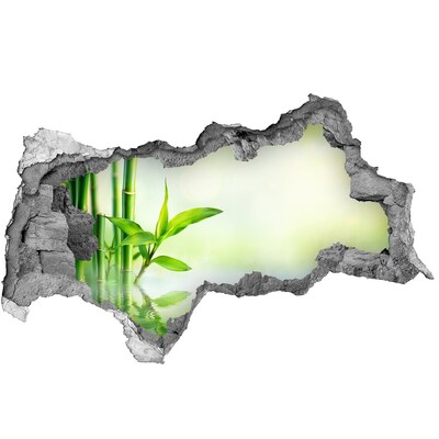 Autocolant un zid spart cu priveliște Paradis verde cu bambus