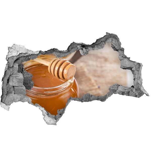 Fototapet 3D gaură în perete Miere