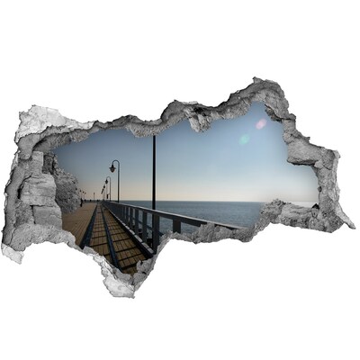 Autocolant de perete gaură 3D Pier în Gdynia