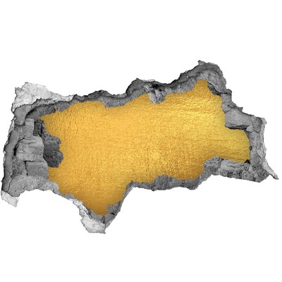 Fototapet un zid spart cu priveliște Gaură de aur în perete