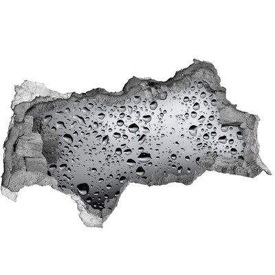 Autocolant gaură 3D Picaturi de apa