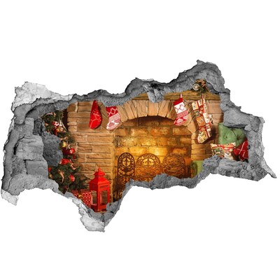 Autocolant 3D gaura cu priveliște decorațiuni de Crăciun