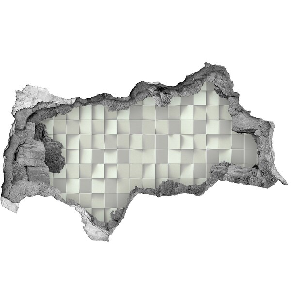 Autocolant gaură 3D Mozaic modern din beton