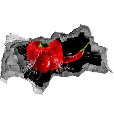 Autocolant autoadeziv gaură ardei roșu