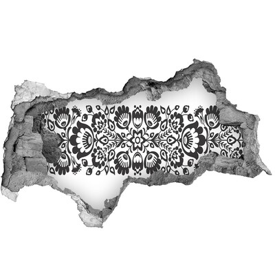 Autocolant 3D gaura cu priveliște Motiv floral pe perete