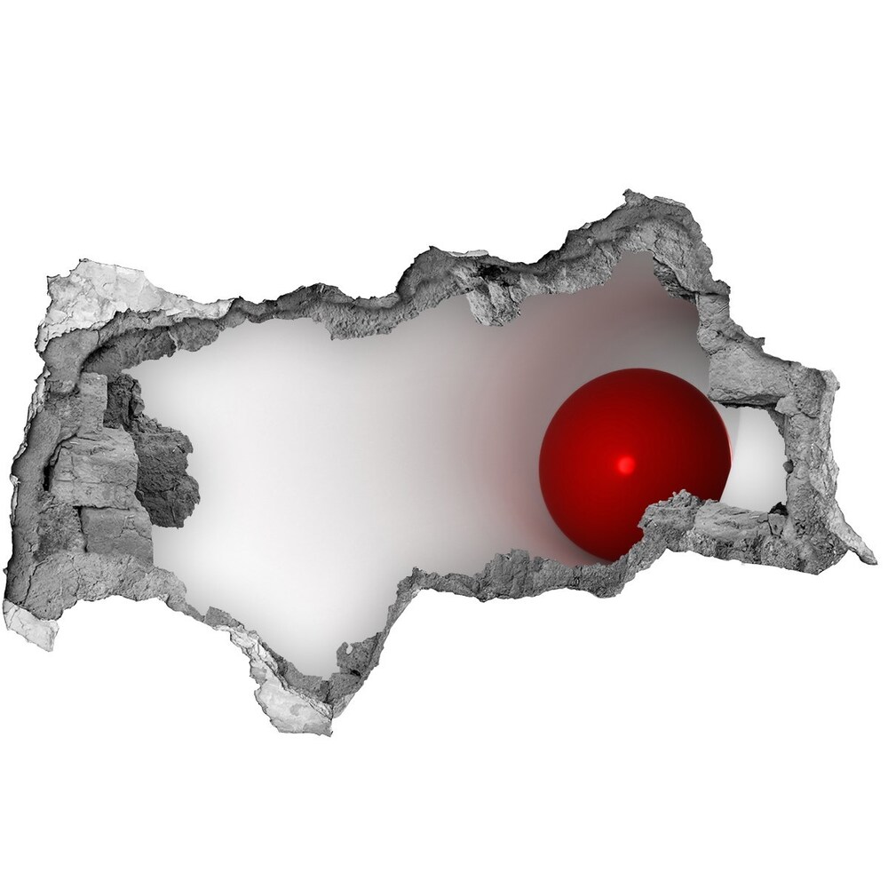 Autocolant 3D gaura cu priveliște Abstracție mingii