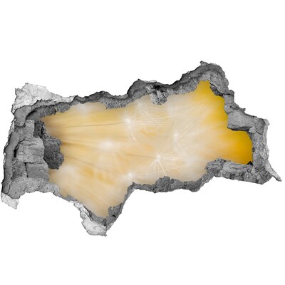 Autocolant 3D gaura cu priveliște Spațiu floral în spatele peretelui