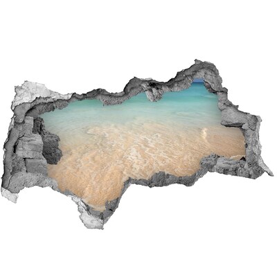 Autocolant gaură 3D Plaja paradisului