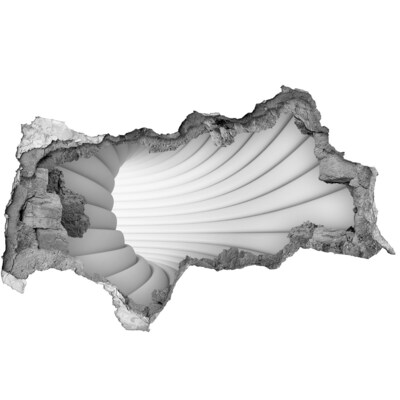 Autocolant de perete gaură 3D tunel Abstracție