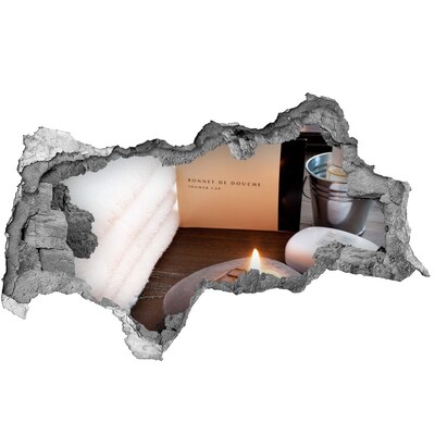 Fototapet un zid spart cu priveliște Relaxează-te la spa