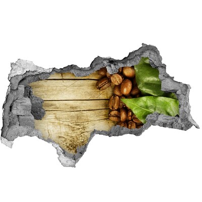 Autocolant autoadeziv gaură Cafea într-o gaură de beton