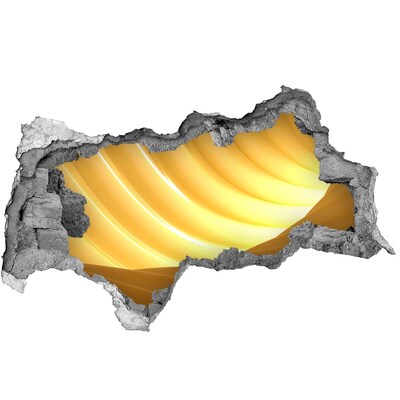 Fototapet 3D gaură în perete Dună aurie în deșert