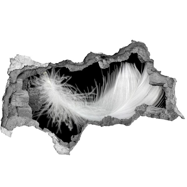 Fototapet 3D gaură în perete O pană într-o gaură din perete