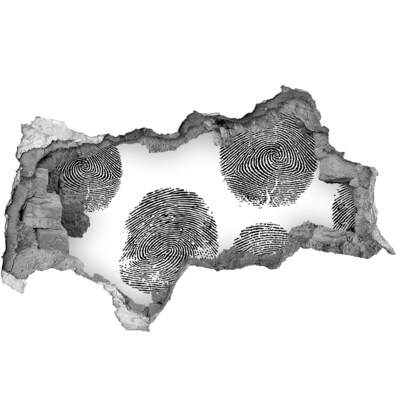 Autocolant un zid spart cu priveliște Amprentă pe perete