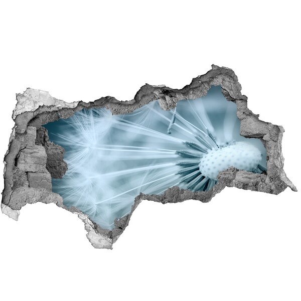 Autocolant un zid spart cu priveliște Lumea florală din spatele peretelui