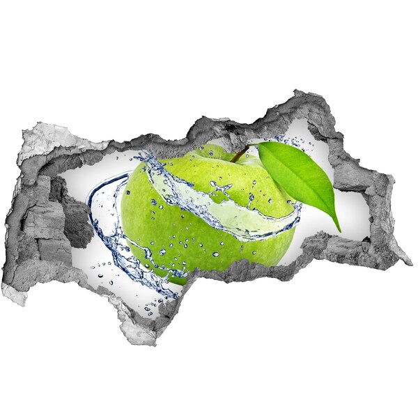 Autocolant autoadeziv gaură Măr verde în apă