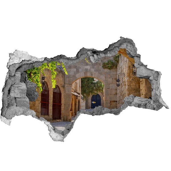 Autocolant gaură 3D Un castel vechi fermecător