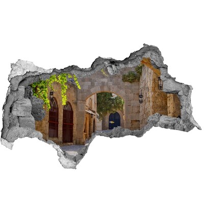 Autocolant gaură 3D Un castel vechi fermecător