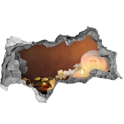 Fototapet 3D gaură în perete Relaxează-te la spa