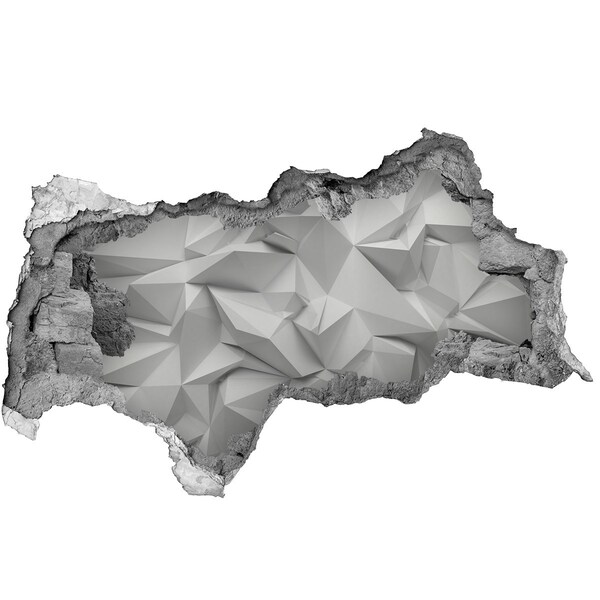 Autocolant un zid spart cu priveliște Gaură modernă în perete