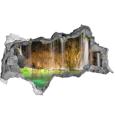 Autocolant de perete gaură 3D Lacurile Plitvice