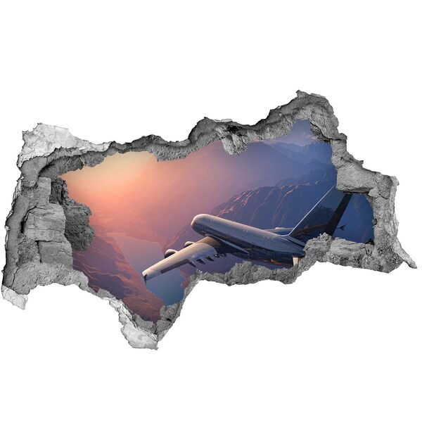 Autocolant autoadeziv gaură Zbor peste munți