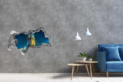 Autocolant autoadeziv gaură Turnul cu Ceas din Cracovia