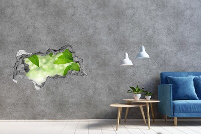 Autocolant gaură 3D O oază verde în beton