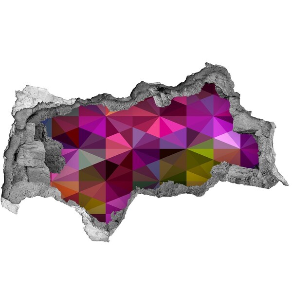 Autocolant autoadeziv gaură Vitralii colorate în gaura din perete