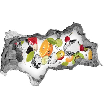 Autocolant un zid spart cu priveliște Cocktail de fructe într-o cascadă