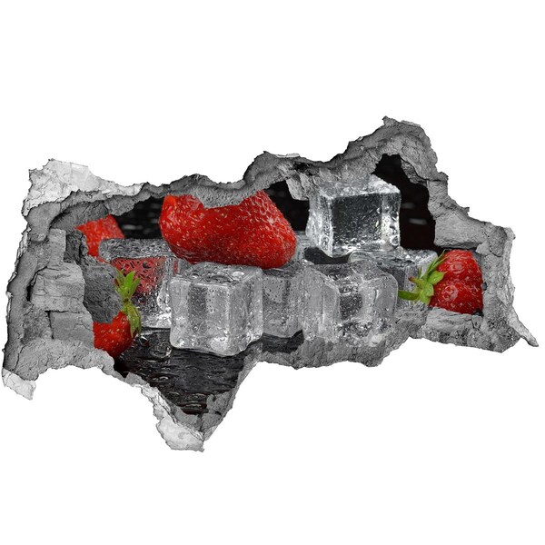 Fototapet un zid spart cu priveliște Răcoare fructată într-un stil estival