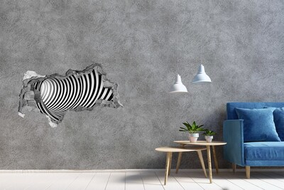 Fototapet 3D gaură în perete Iluzia unui tunel care se învârte