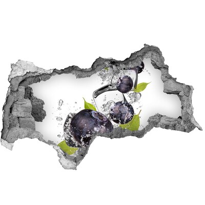 Autocolant gaură 3D Cascadă de gheață fructată