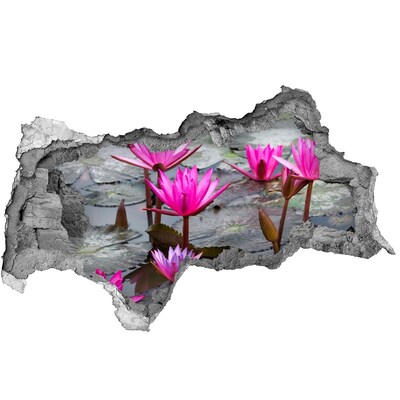 Autocolant autoadeziv gaură floare de lotus