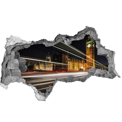 Autocolant de perete gaură 3D Big Ben, Londra
