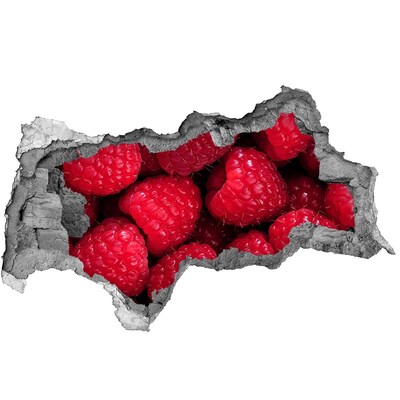 Autocolant 3D gaura cu priveliște zmeură furnir
