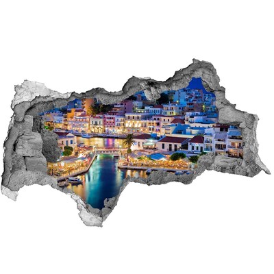 Autocolant autoadeziv gaură Un oraș pitoresc de pe litoral