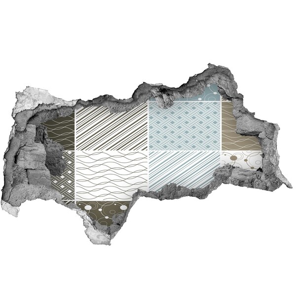 Fototapet un zid spart cu priveliște Modele pe perete