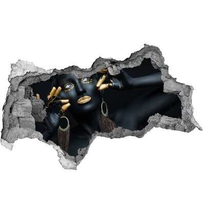 Fototapet 3D gaură în perete Secretul de aur din ruine