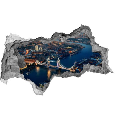 Fototapet 3D gaură în perete Podul Turnului din Londra