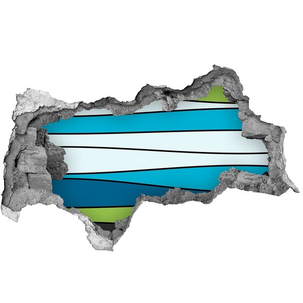 Autocolant de perete gaură 3D Interiorul abstract al peretelui