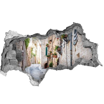 Fototapet 3D gaură în perete Un oraș fermecător din Italia