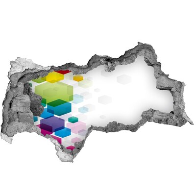 Autocolant autoadeziv gaură Abstracție modernă în beton